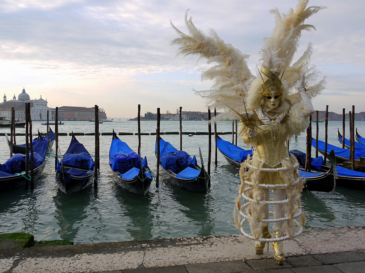Venice gondolas